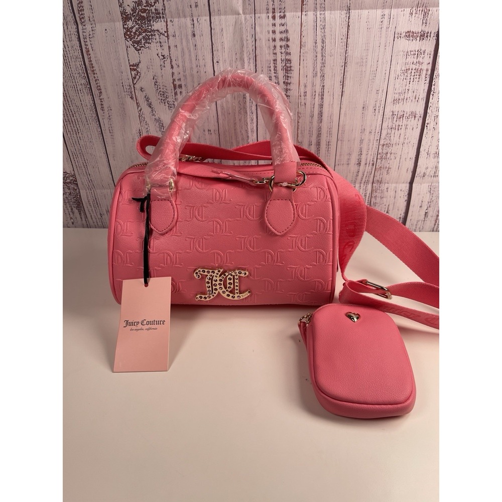 NEW Juicy Couture All About That Bling Satchel- Pink Lemonade